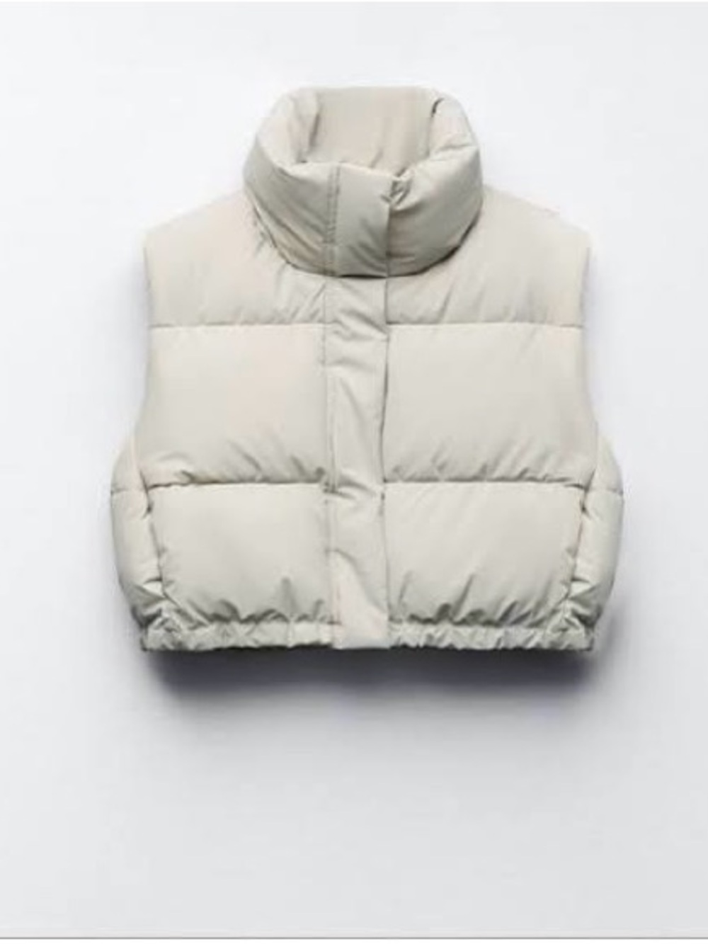 Zara Kids Cream Puffer Vest